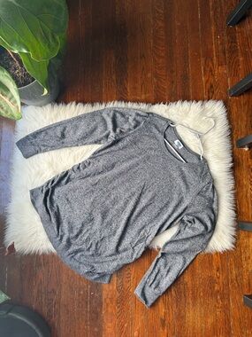 Old Navy Black Heather Maternity Sweater